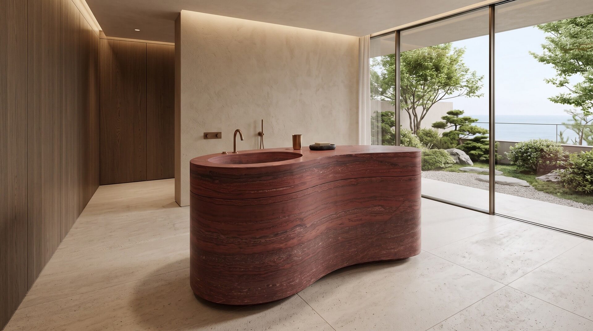 Red Quartz Sink